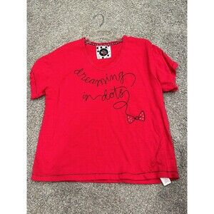 Disney Minnie Dreaming in Dots red tee M